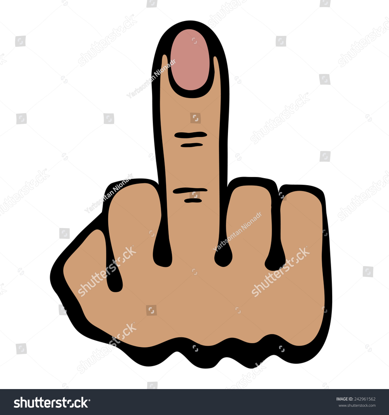 middle finger