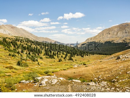 pine valley in the collegiate peaks wilderness pike and san