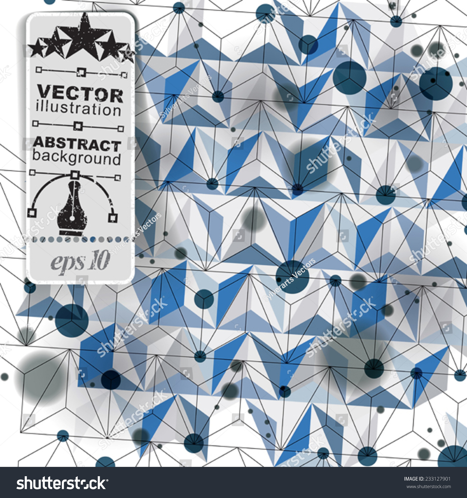 彩色的三维空间点阵覆盖,与几何形状复杂的欧普艺术背景,eps10.